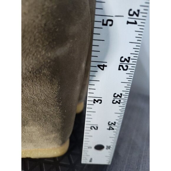 STUART WEITZMAN Women's Greater Combat Platform Hiker Boots Olive Green Suede No - Picture 5 of 16